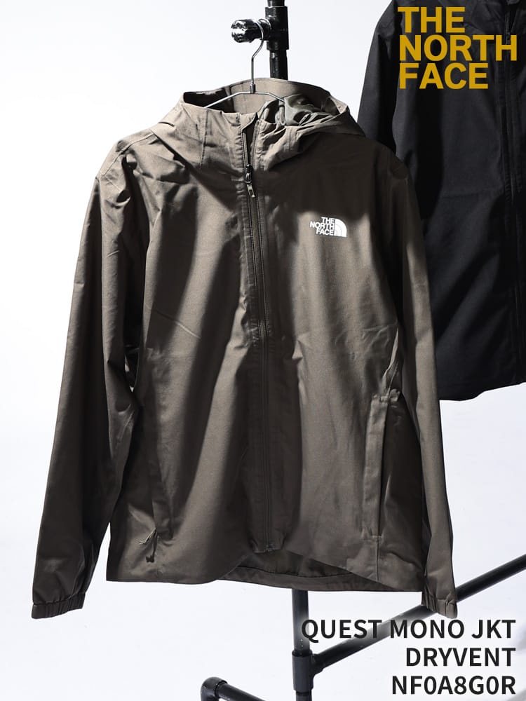 THE NORTH FACE (ザ ノースフェイス) マウンテンジャケット メンズ レディース 撥水 ワンポイントロゴ フード付き クエスト モノジャケット QUEST MONO JKT DRYVENT NF0A8G0R
