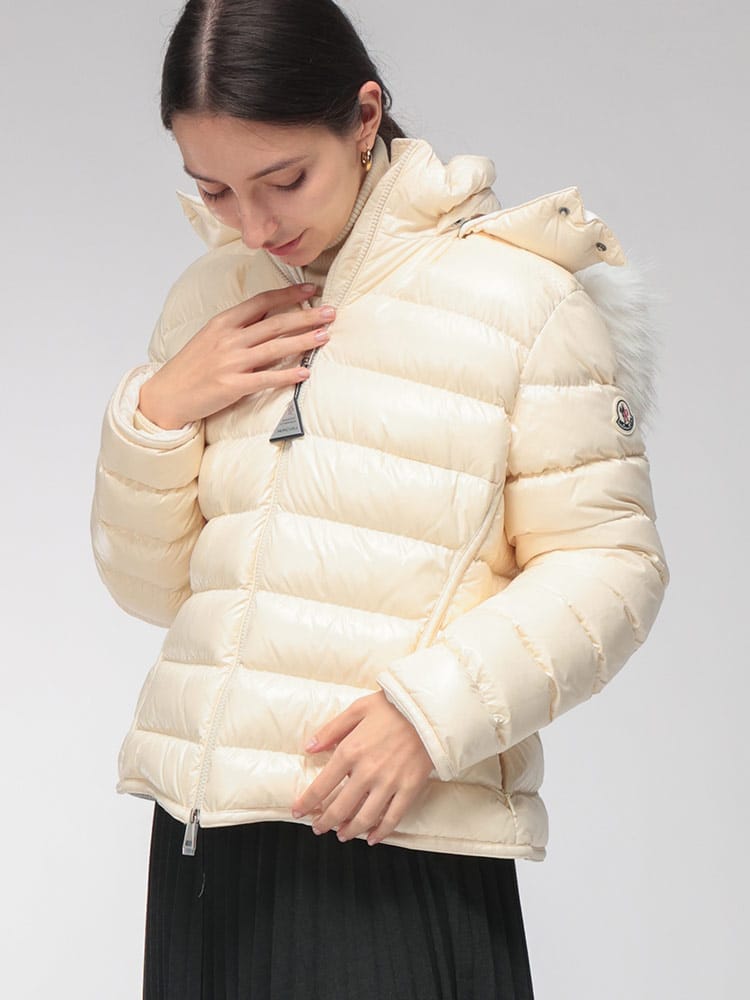 MONCLER (モンクレール) レディース ダウン ジャケット Badyeffe ファーフード着脱 ショートダウン ブルゾン バデフィー MCLBADYEFFE6