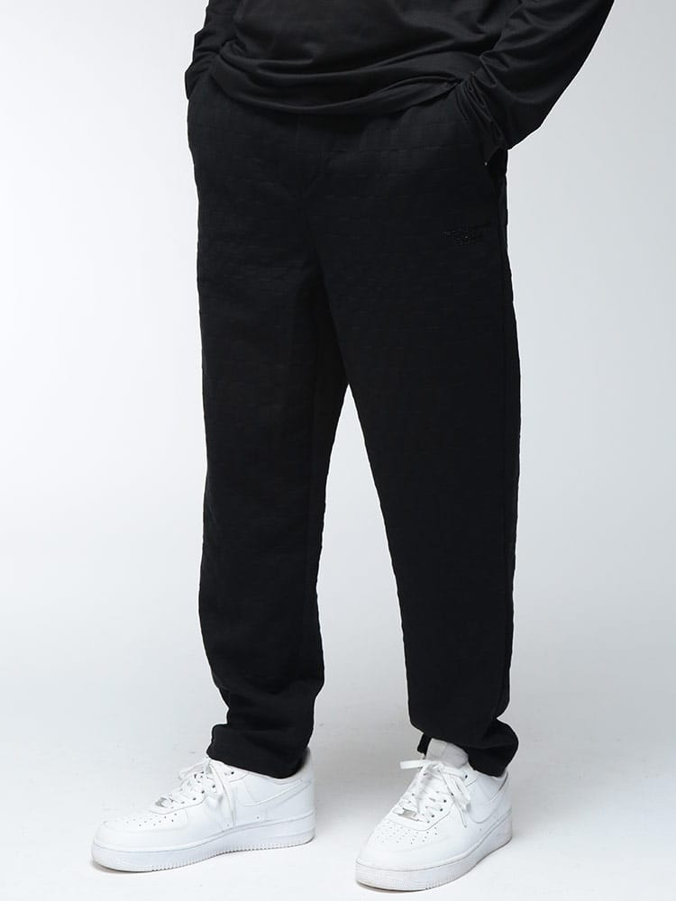 HUGO BOSS (ヒューゴボス) メンズ スウェットパンツ PORSCHE セットアップ可能 パシャチェックジャカード ジャージ パンツ HBG50569945