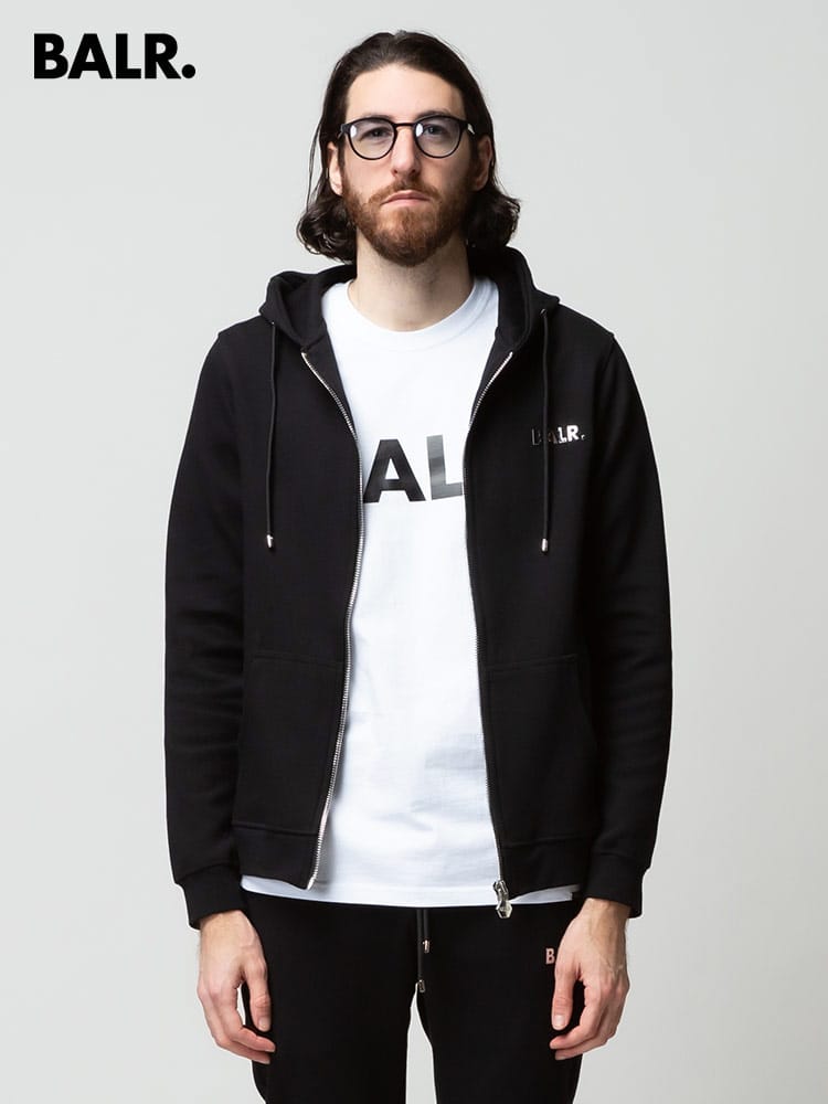 BALR. (ボーラー) 胸ロゴ フルジップ パーカー BAB12671001 ブランド メンズ スウェット