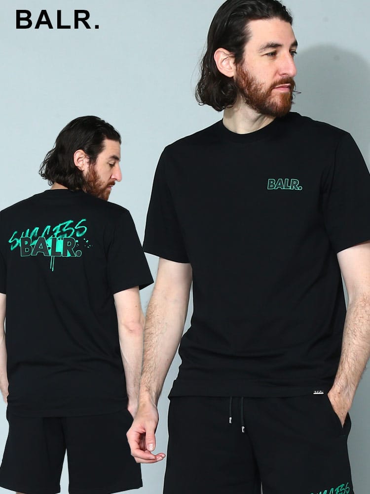 BALR. (ボーラー) バックプリント クルーネック 半袖 Tシャツ BA11121169 メンズ ブランド