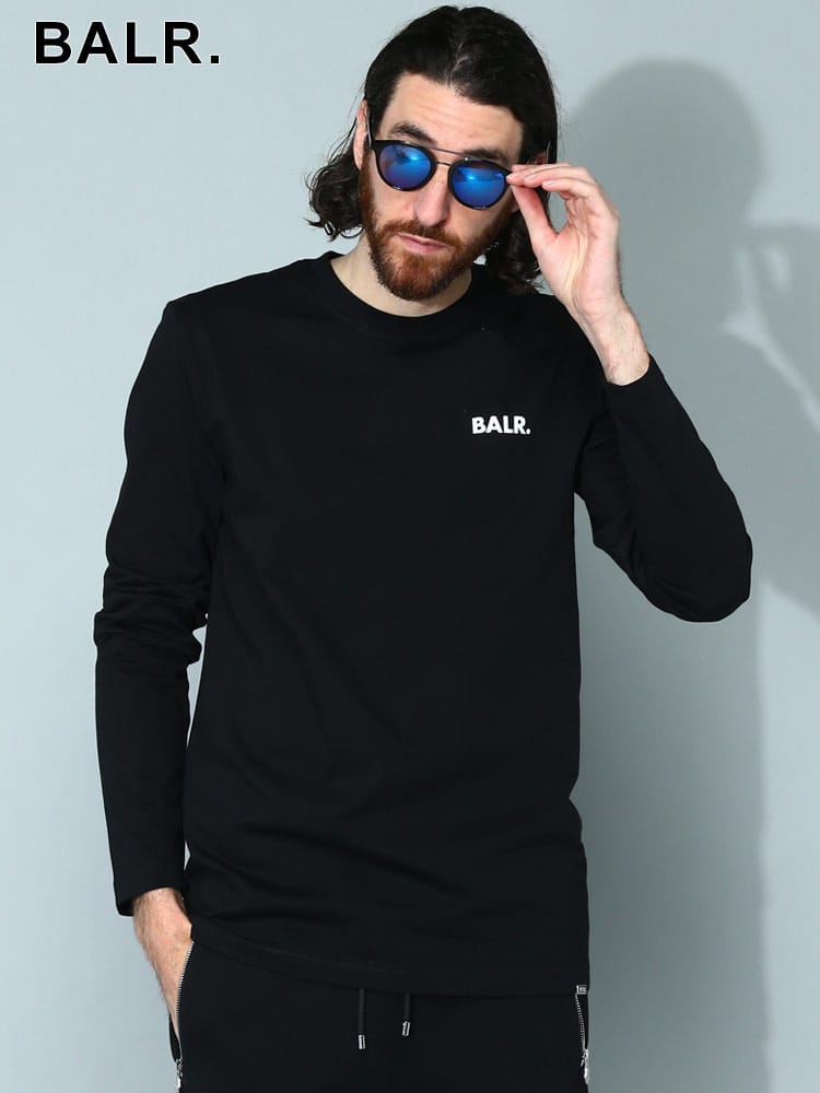 BALR. (ボーラー) ミニロゴ クルーネック 長袖 Tシャツ BA11111040 メンズ ブランド