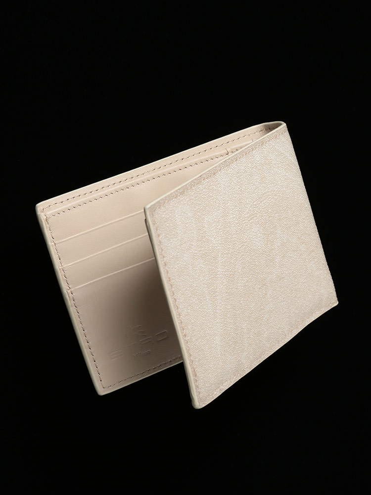 エトロ メンズ 財布 ETRO 二つ折り 小銭入れ レザー コーティングキャンバス ペイズリー ブランド 2つ折り財布 ハーフウォレット ET068888507 