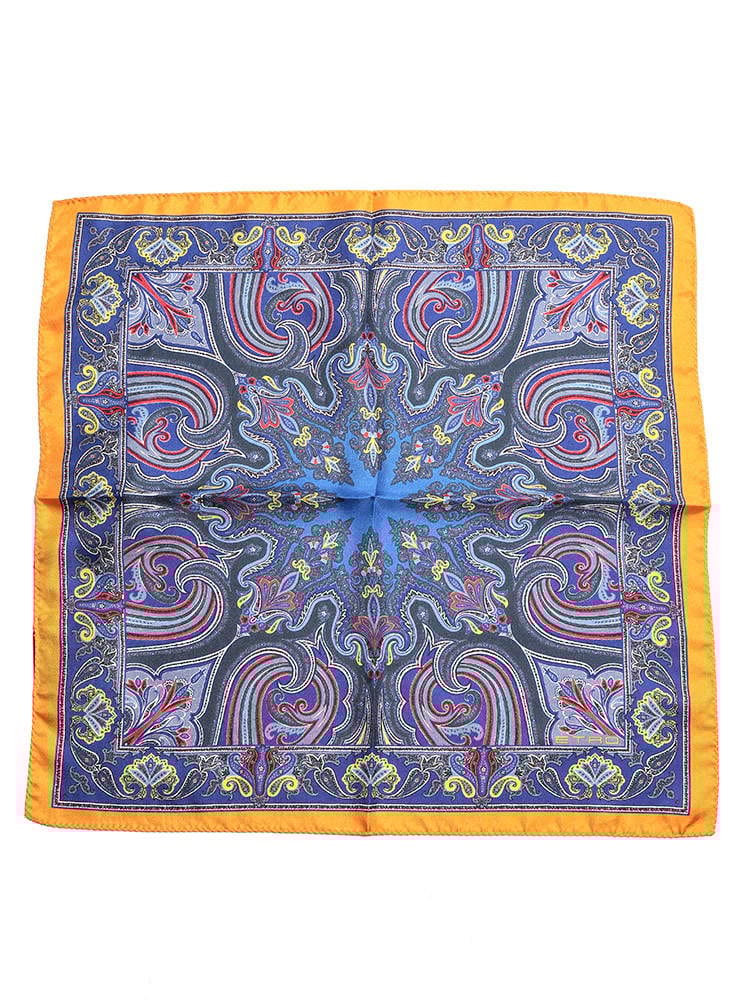 エトロ チーフ ETRO シルク100％ ペイズリー ポケットチーフ メンズ ハンカチ シルク 絹 柄物 ET1T1994037 