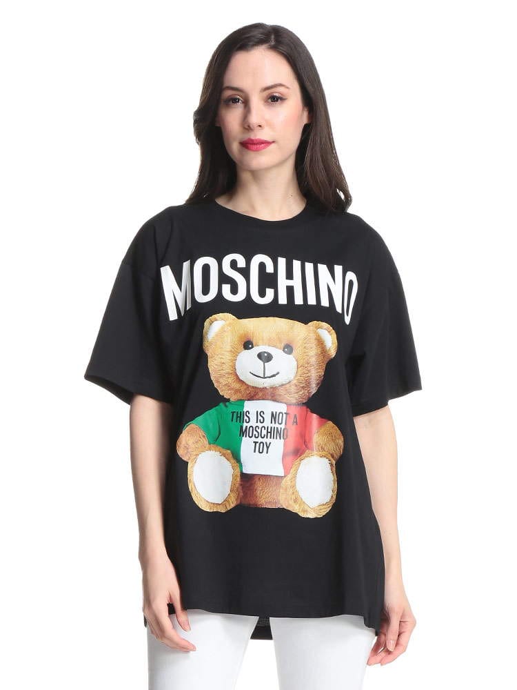 MOSCHINO (モスキーノ) イタリアベア クルーネック オーバーサイズ 半袖 Tシャツ MHL0708 レディース