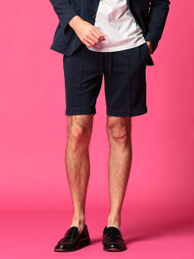 CIRCOLO1901 (チルコロ1901) ストレッチ 無地 ウエストコード ショートパンツ CICN2986