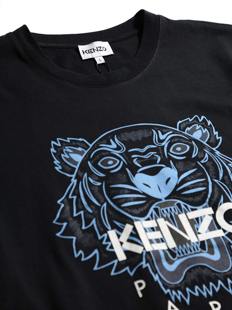 KENZO (ケンゾー) タイガープリント クルーネック 半袖 Tシャツ TIGER 