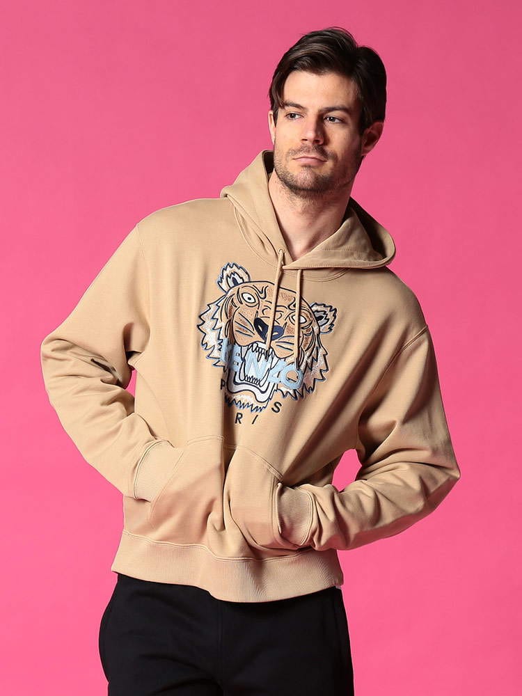 KENZO (ケンゾー) タイガー刺繍 プルオーバー 長袖 スウェット パーカー TIGER KZFB55SW3104XA メンズ