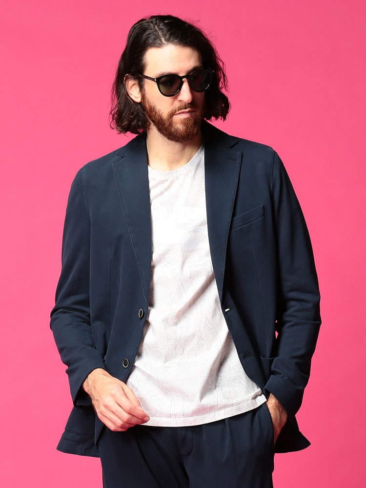 CIRCOLO1901 (チルコロ1901) ストレッチ 無地 コットン シングル 2ツ釦 ジャケット CICN2984 ブランド