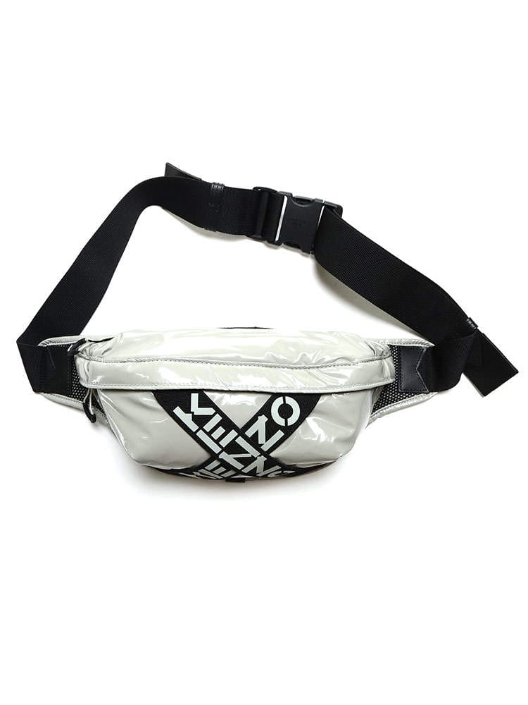 KENZO (ケンゾー) クロスロゴ ジップ ベルトバッグ KZFB55SA212F22
