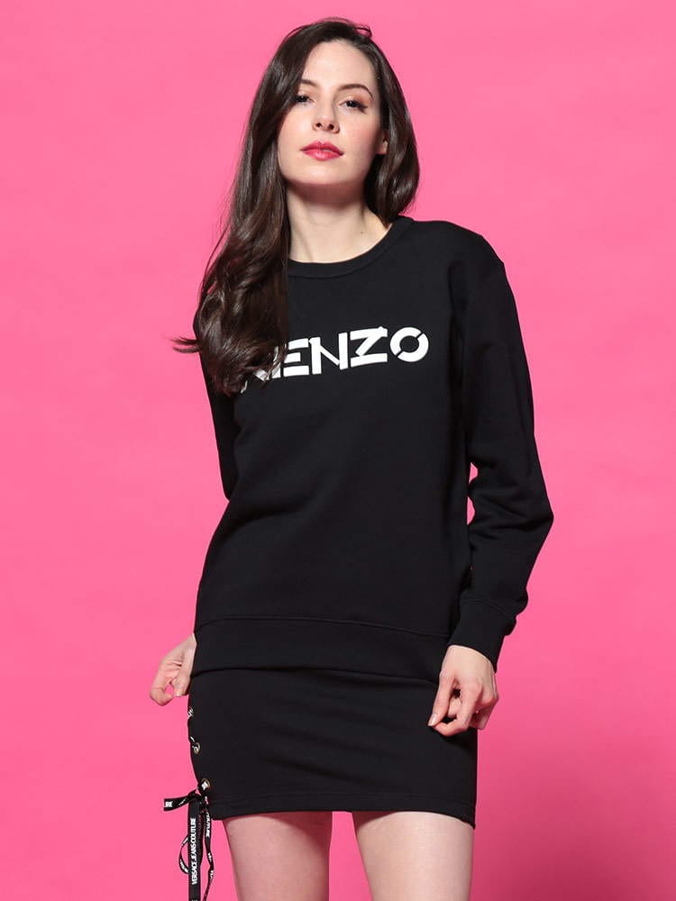 KENZO (ケンゾー) クラシックロゴ プリント クルーネック スウェット トレーナー KZLFA62SW8214MD