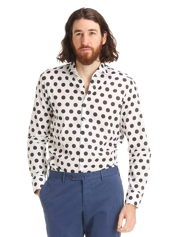 Gabriele Pasini (ガブリエレ パジーニ) プリント総柄 ホリゾンタルカラー 長袖 シャツ GP17GENOGP1722 ブランド