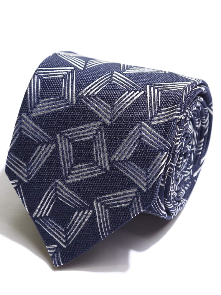 LARDINI (ラルディーニ) シルク100％ スクエア総柄 ネクタイ LDCRC8EL56149 ブランド