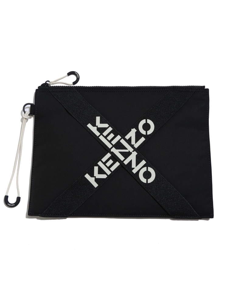 KENZO (ケンゾー) クロスロゴ クラッチバッグ SPORT LARGE CLUTCH KZFA65PM222F21