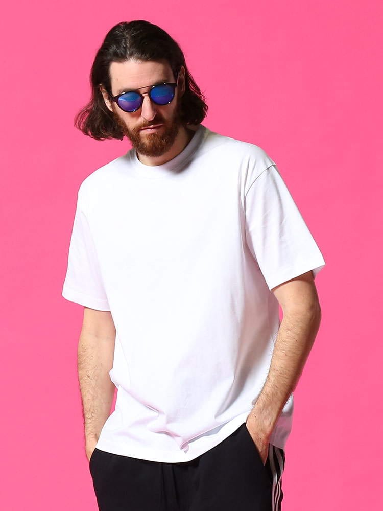 Y-3 (ワイスリー) バックスリーストライプ クルーネック 半袖 Tシャツ 3STP WHITE Y3H16335