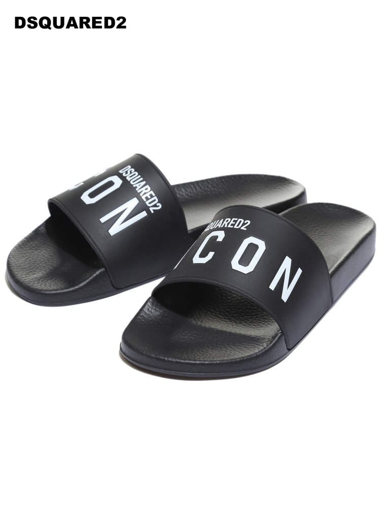 DSQUARED2 (ディースクエアード) ロゴICON スライドサンダル D2FFM0016172001