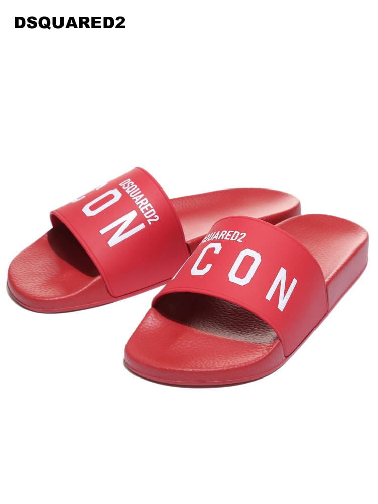 DSQUARED2 (ディースクエアード) ロゴICON スライドサンダル D2FFM0016172001