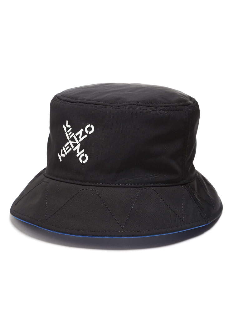 KENZO (ケンゾー) リバーシブル クロスロゴ バケットハット BUCKET HAT KZFA65AC224F21【サカゼン公式通販】