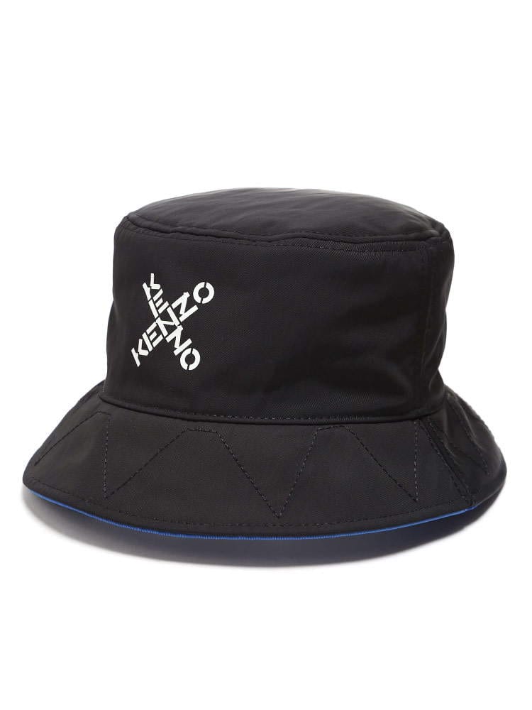 KENZO (ケンゾー) リバーシブル クロスロゴ バケットハット BUCKET HAT KZFA65AC224F21