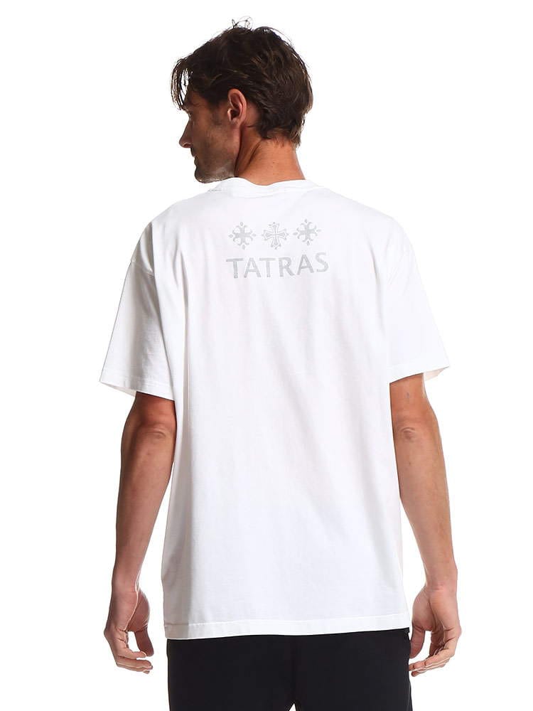 TATRAS (タトラス) バックロゴプリント ポケット付き クルーネック 