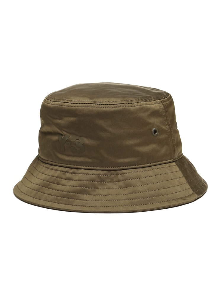 Y-3 (ワイスリー) ロゴ 裏メッシュ バケットハット CLASSIC BUCKET HAT KHAKI Y3GT6385