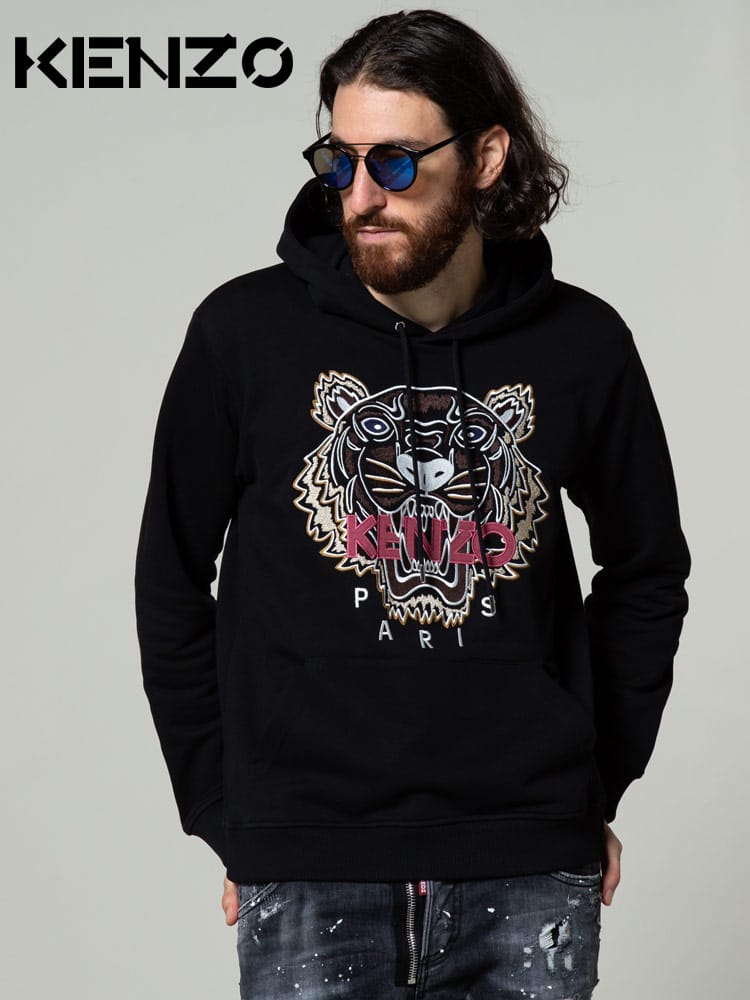 KENZO ケンゾー タイガー刺繍 プルオーバー スウェット パーカー ブランド メンズ トップス パーカー 長袖 KZFB65SW3334XA
