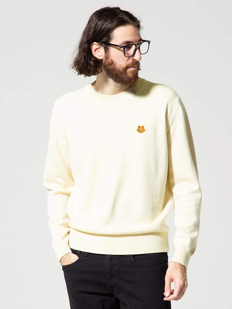 KENZO (ケンゾー) ワンポイント タイガー クルーネック ニット KZFB65PU6423TA ブランド