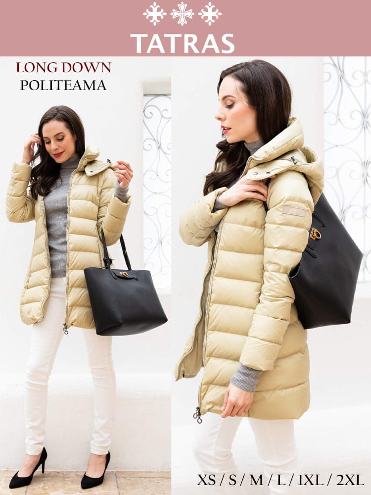 TATRAS (タトラス) フード取り外し スタンド フルジップ ロング ダウンコート POLITEAMA TRLTAT21A4694 レディース
