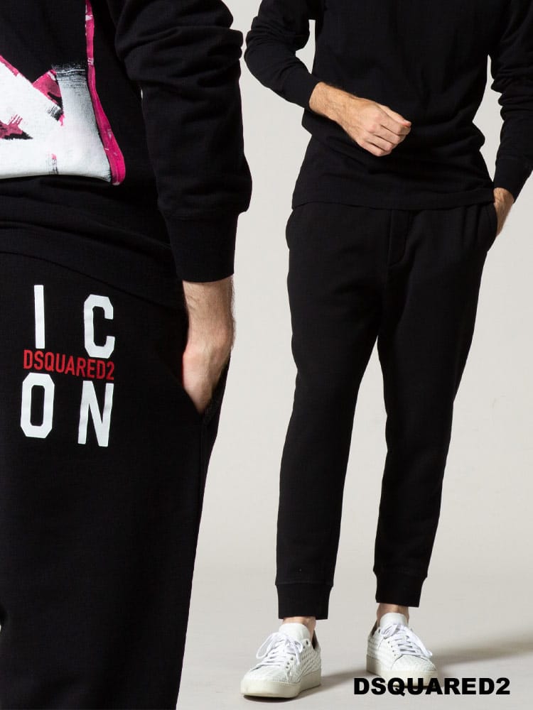DSQUARED2 (ディースクエアード) スクエアICON 裏起毛 スウェット ロングパンツ D2KA0016S25042 ブランド