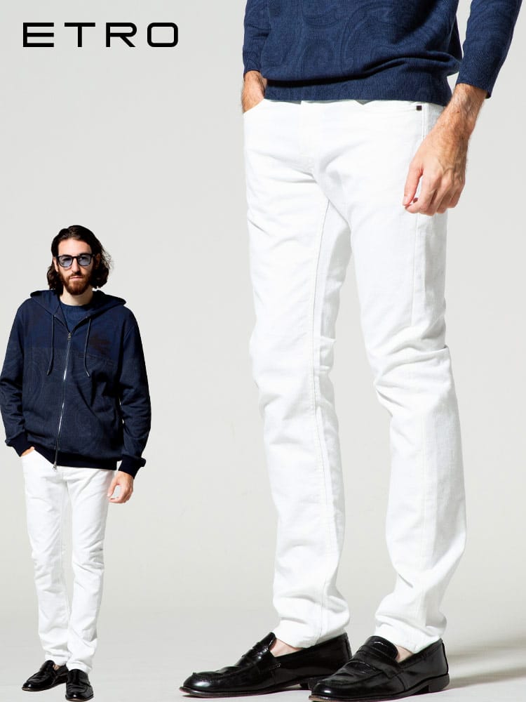 ETRO (エトロ) ペイズリー ジップフライ ロングパンツ ET1W4170204