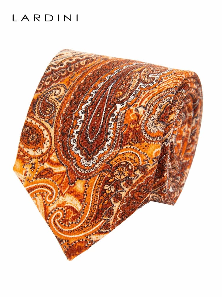 LARDINI (ラルディーニ) ウール ペイズリー ネクタイ LDCRC8IP57172 メンズ ブランド