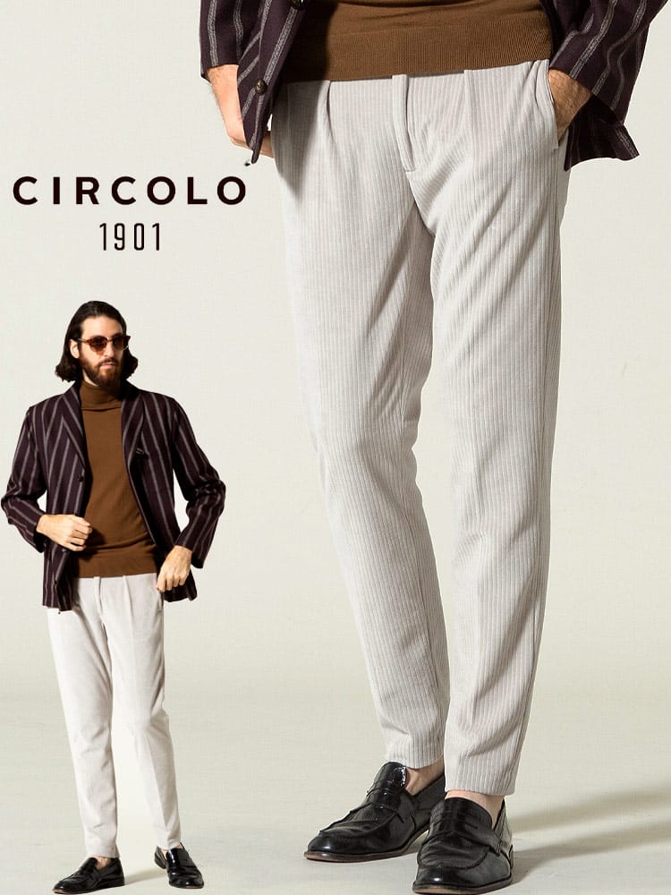 CIRCOLO1901 (チルコロ1901) コーデュロイ ウエストコード ロングパンツ CICN3181 ブランド