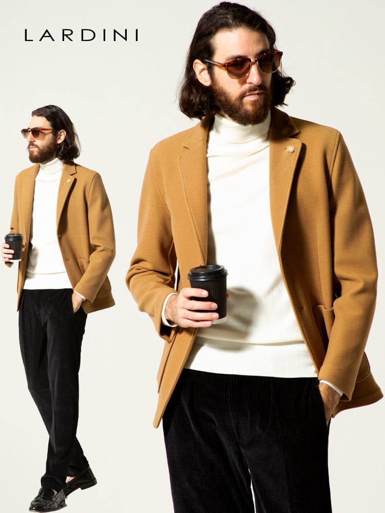 LARDINI (ラルディーニ) 無地 シングル 2ツ釦 ジャケット LDAMAIPC1465 ブランド