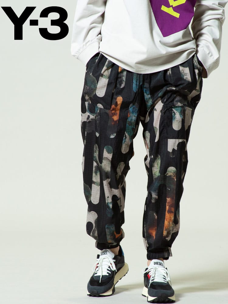 Y-3 (ワイスリー) 迷彩柄 ウエストコード ロングパンツ CAMO Y3HB3326