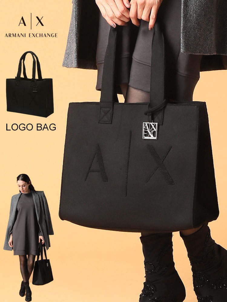 アルマーニエクスチェンジ ARMANI EXCHANGE サガラ刺繍 フェルト トートバッグ ブランド レディース バッグ 鞄 トート AEL9427271A707