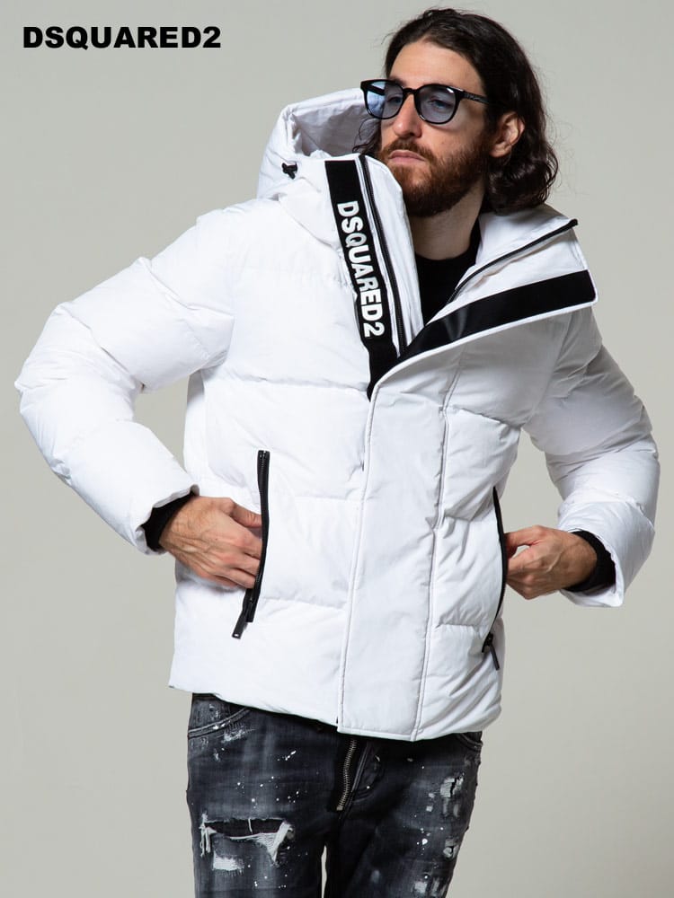 DSQUARED2 ディースクエアード フード フルジップ ダウンジャケット ブランド メンズ アウター ジャケット ブルゾン ダウン D2AN0305S53353