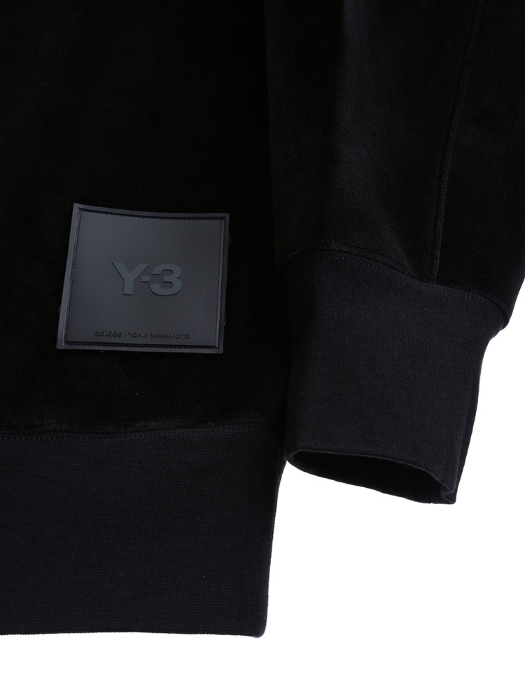 Y-3 ワイスリー 裾ロゴ ベルベット スウェット クルーネック トレーナー SQUARE VELVET SPACER 【サカゼン公式通販】