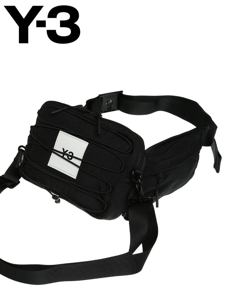 Y-3 ワイスリー BOXロゴ ウエストバッグ CORDURA SLING BAG ブランド メンズ バッグ 鞄 ボディバッグ ウエストポーチ Y3HA6518