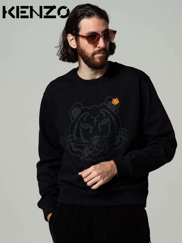 KENZO ケンゾー 裏起毛 タイガー クルーネック トレーナー ブランド メンズ トップス トレーナー スウェット KZFB65SW0054MO