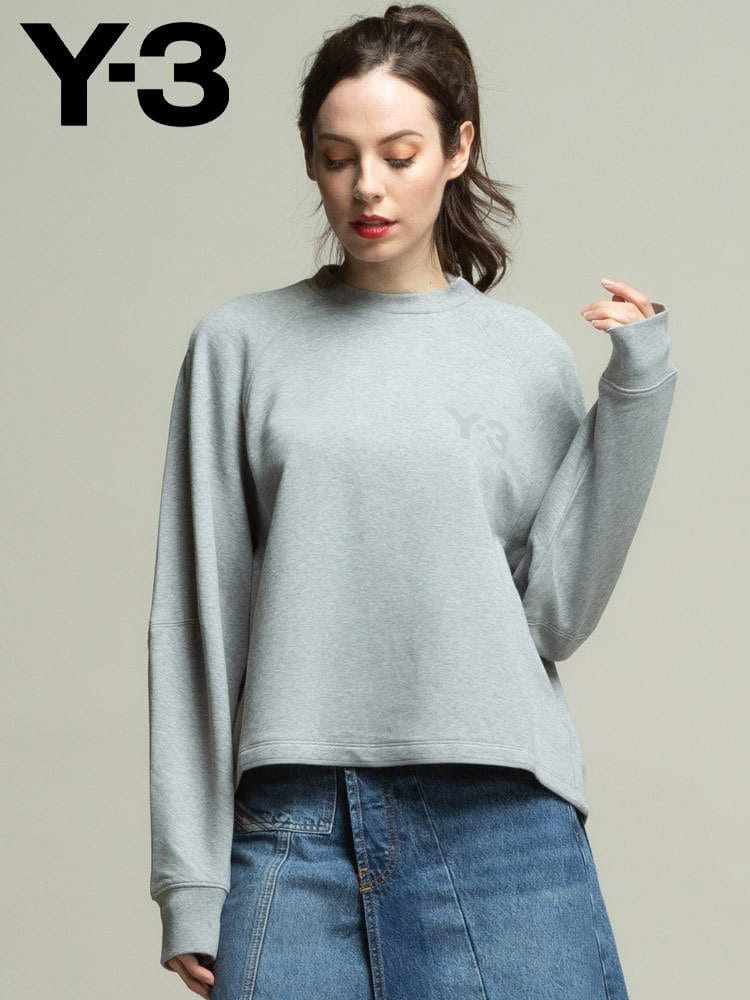 Y-3 ワイスリー クラシックロゴ クルーネック トレーナー ブランド レディース トップス スウェット YOHJI YAMAMOTO ヨウジヤマモト Y3LH61914 ロゴ