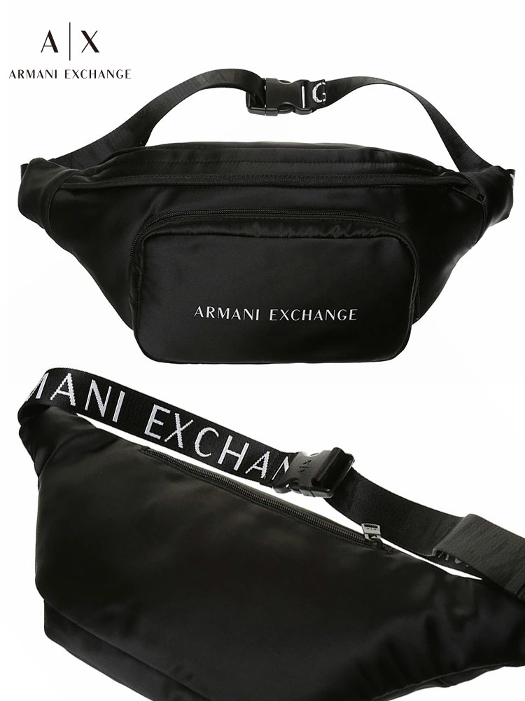アルマーニエクスチェンジ ARMANI EXCHANGE ロゴストラップ ウエストバッグ ブランド メンズ バッグ 鞄 ボディバッグ ウエストポーチ AE9523631A809