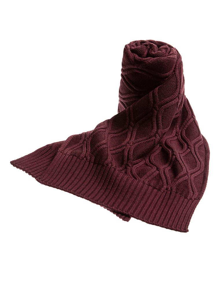 LARDINI (ラルディーニ) ウール100％ ケーブル マフラー LDSKARFIP57310