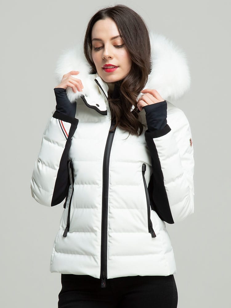 MONCLER GRENOBLE (モンクレール グルノーブル) 撥水 ファーフード フルジップ ダウンジャケット Lamoura MCLGNLAMOURA1