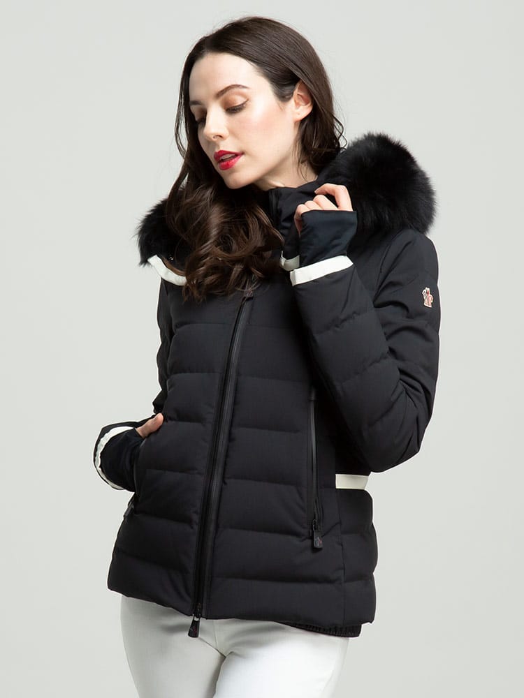 MONCLER GRENOBLE (モンクレール グルノーブル) 撥水 ファーフード フルジップ ダウンジャケット Lamoura MCLGNLAMOURA1