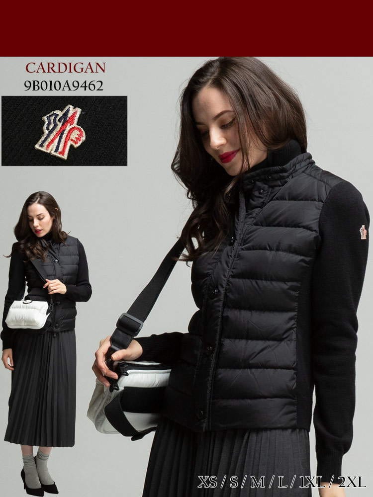 MONCLER GRENOBLE モンクレール グルノーブル スタンドカラー ニット ダウンジャケット ブランド レディース アウター MCLGN9B010A9462