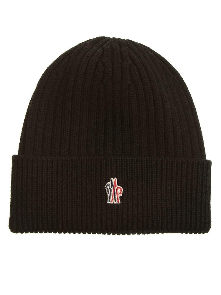 MONCLER GRENOBLE モンクレール グルノーブル ウール ワンポイント ニットキャップ ブランド メンズ レディース 帽子 ニット帽 MCGN3B001404761