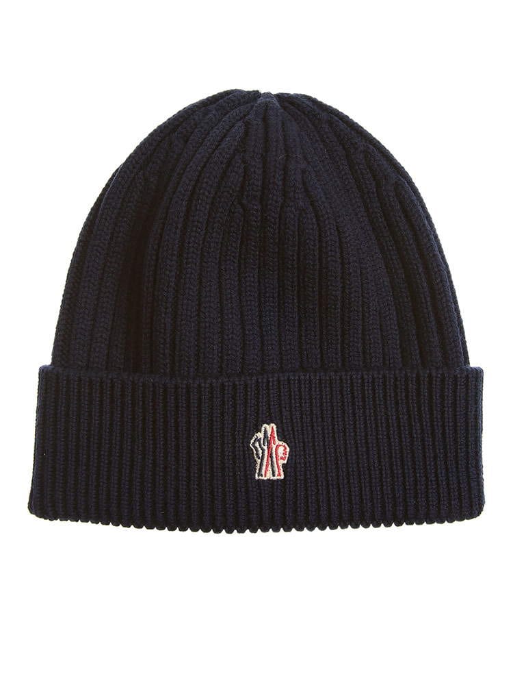 MONCLER GRENOBLE モンクレール グルノーブル ウール ワンポイント ニットキャップ ブランド メンズ レディース 帽子 ニット帽 MCGN3B001404761