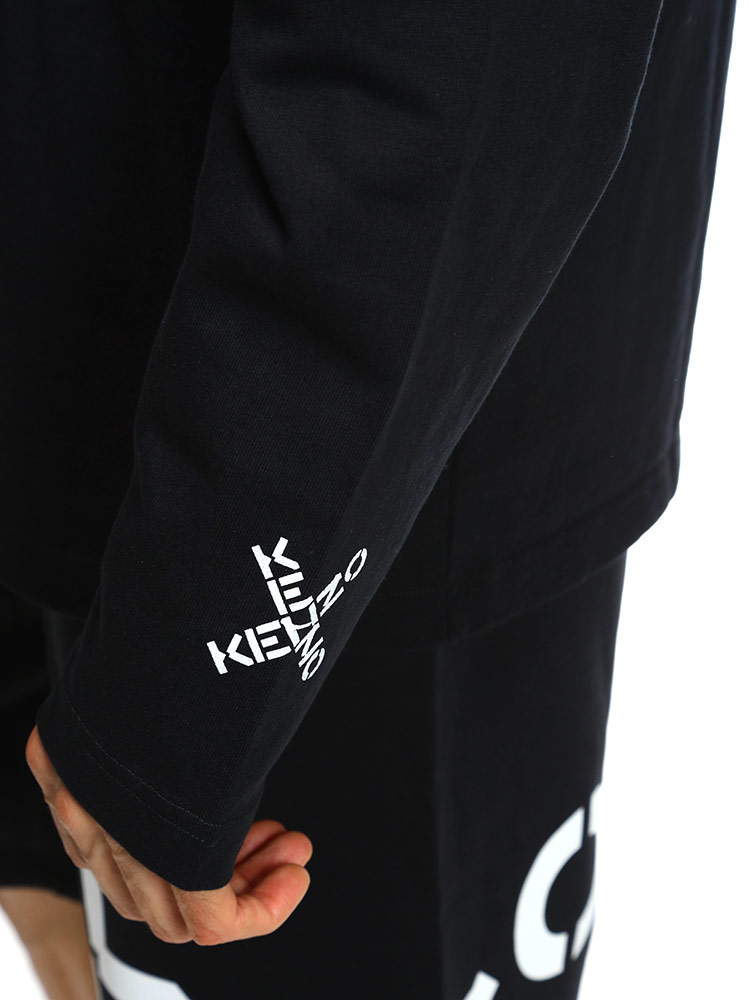 KENZO (ケンゾー) クロスロゴ クルーネック 長袖 Tシャツ SPORT RELAXED KZFC55TS1554【サカゼン公式通販】