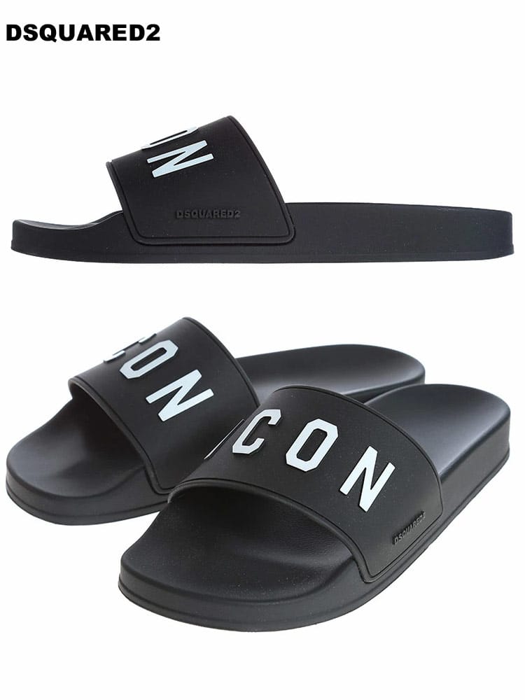 DSQUARED2 (ディースクエアード) ロゴICON スライドサンダル D2M002317205014 ブランド