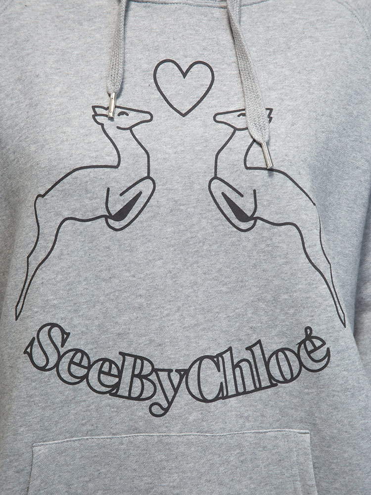 SEE BY CHLOE (シーバイ クロエ) 裏毛 プリント プルオーバー パーカー ...